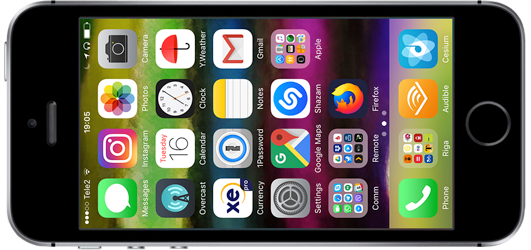 my iPhone SE black